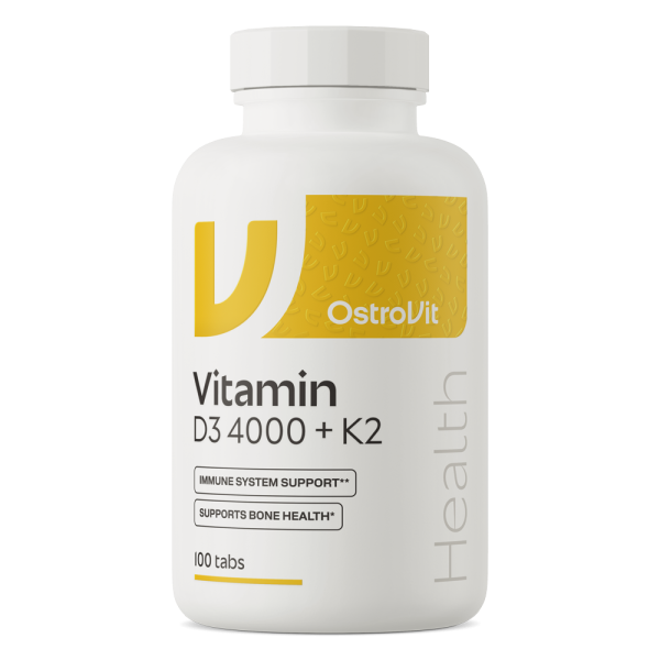 Vitamin D3 4000 IU + K2 100 tablets