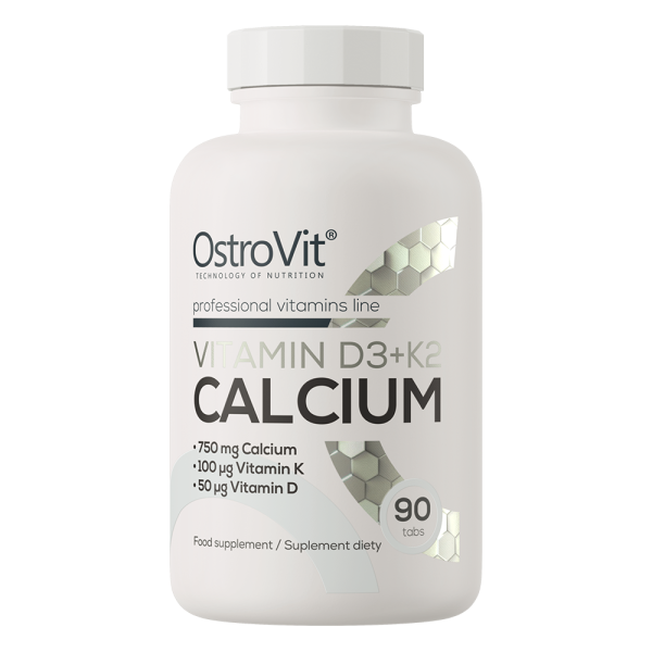 Vitamin D3 + K2 + Calcium 90 tablets